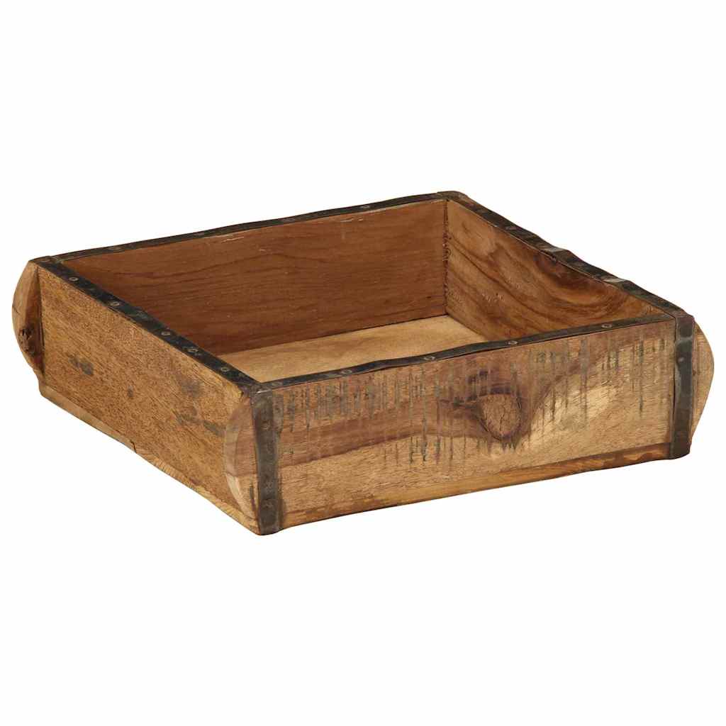 Pladanj 4 pcs Smeđa 29 x 31 x 10 cm Čvrsto drvo iz reciklaže