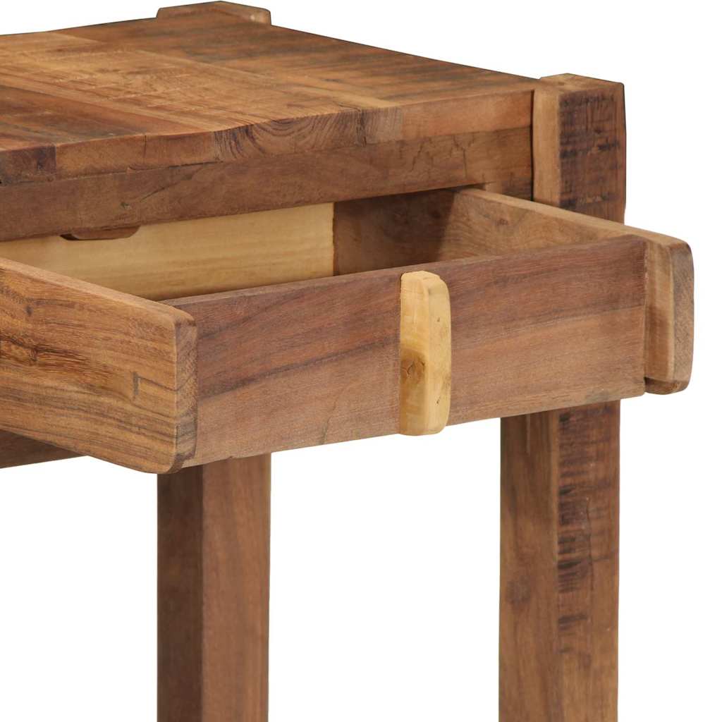 Konzolna stolica s ladicama s pohranom Smeđa 107 x 33 x 76 cm