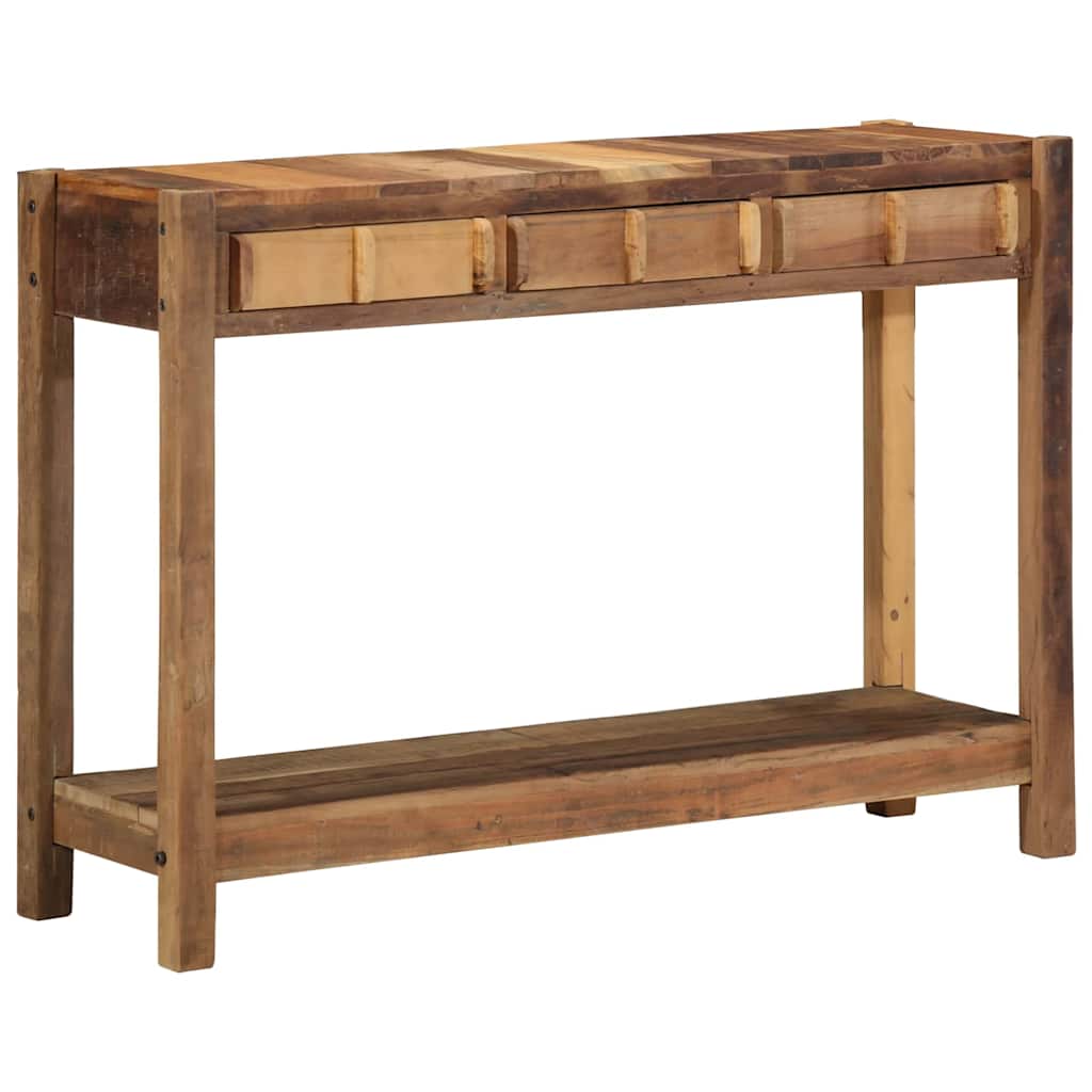 Konzolna stolica s ladicama s pohranom Smeđa 107 x 33 x 76 cm