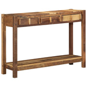Konzolna stolica s ladicama s pohranom Smeđa 107 x 33 x 76 cm