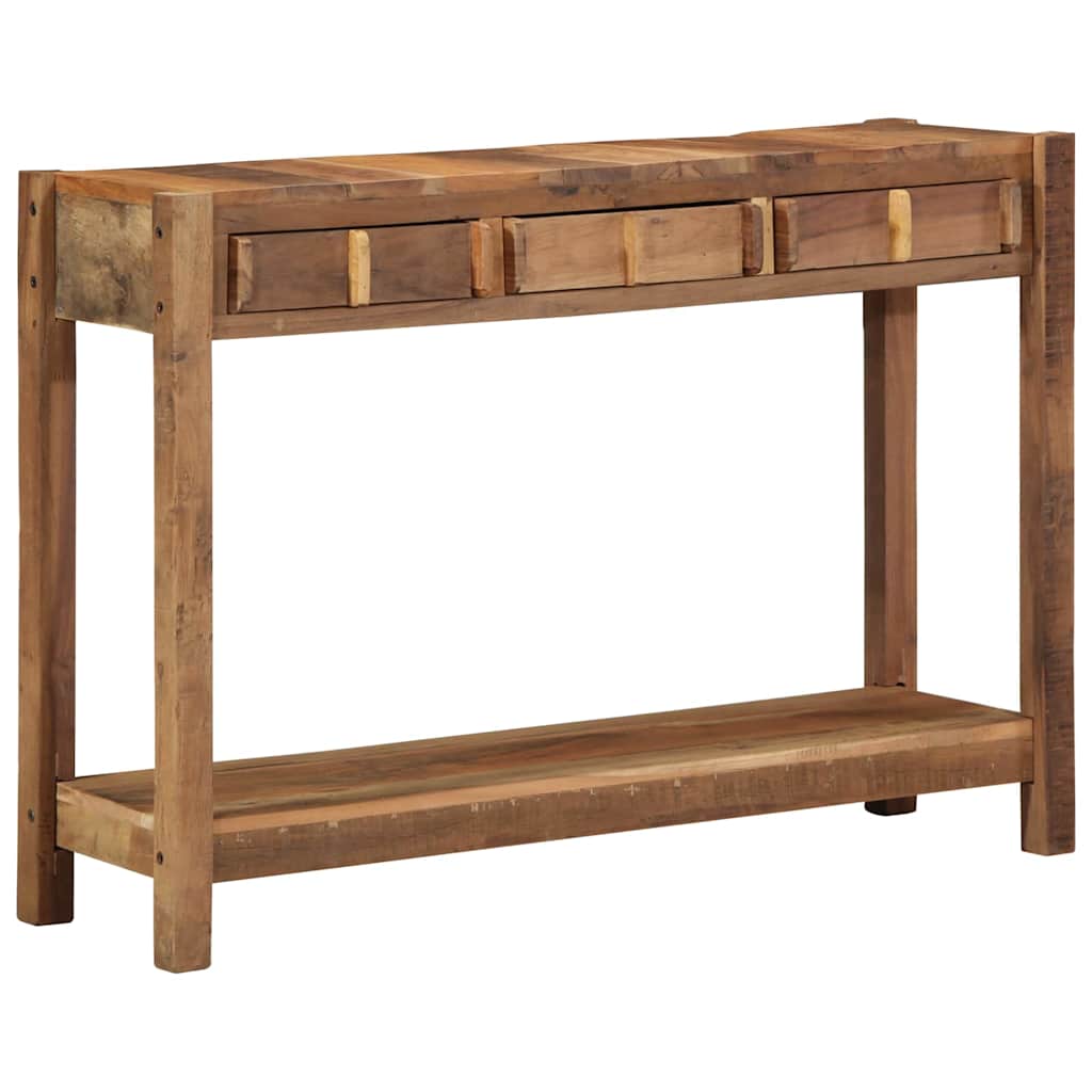 Konzolna stolica s ladicama s pohranom Smeđa 107 x 33 x 76 cm