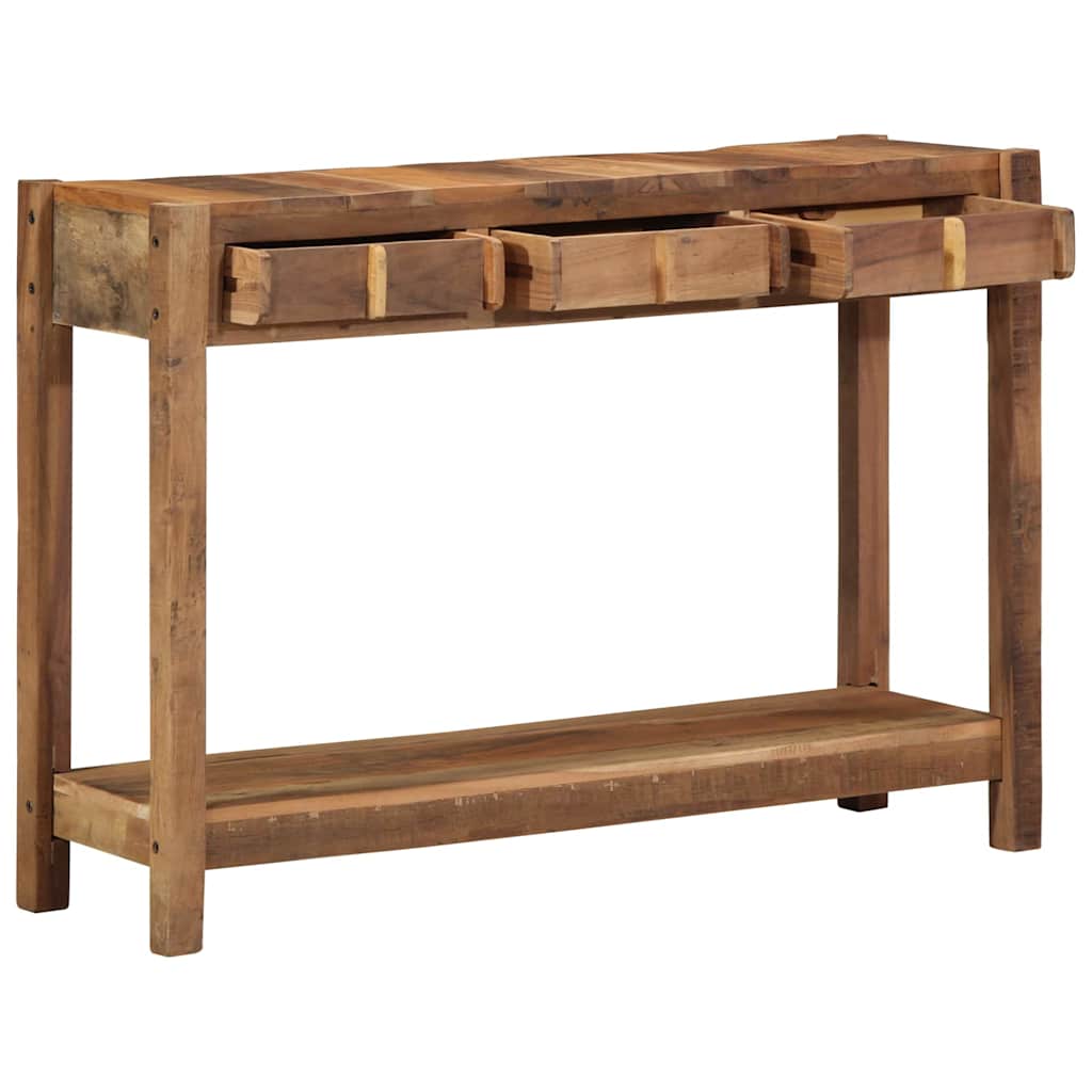 Konzolna stolica s ladicama s pohranom Smeđa 107 x 33 x 76 cm