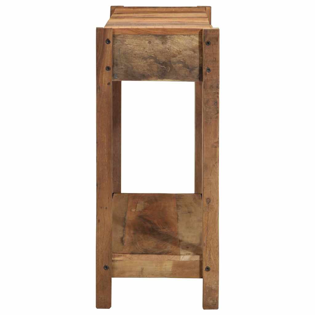 Konzolna stolica s ladicama s pohranom Smeđa 107 x 33 x 76 cm