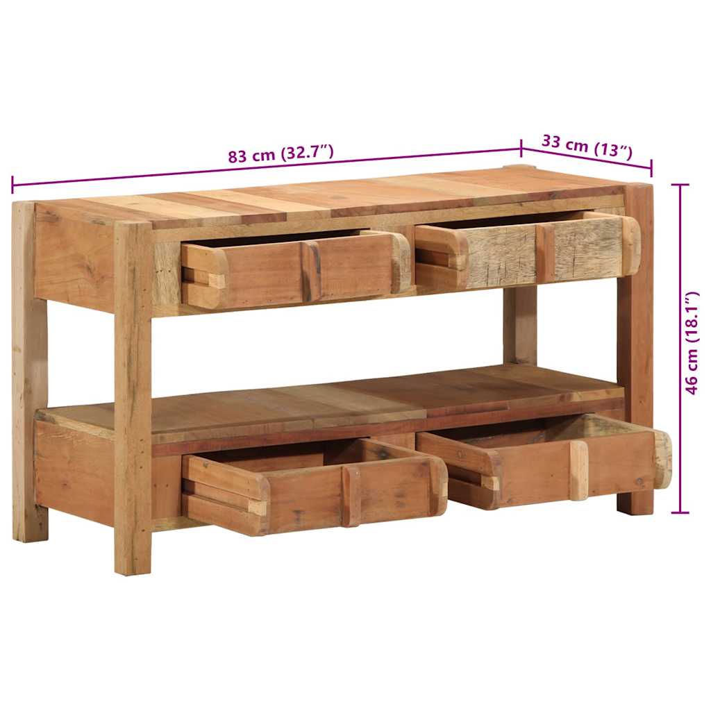 TV ormar Smeđa 83 x 33 x 46 cm Čvrsto drvo iz reciklaže