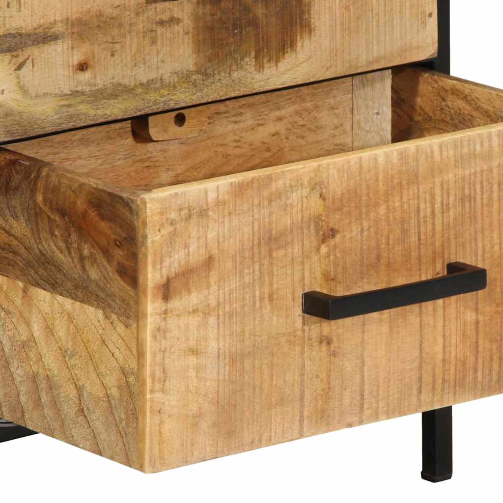 Noćni ormar s ladicama 2 pcs Smeđa i crna 40 x 35 x 50 cm