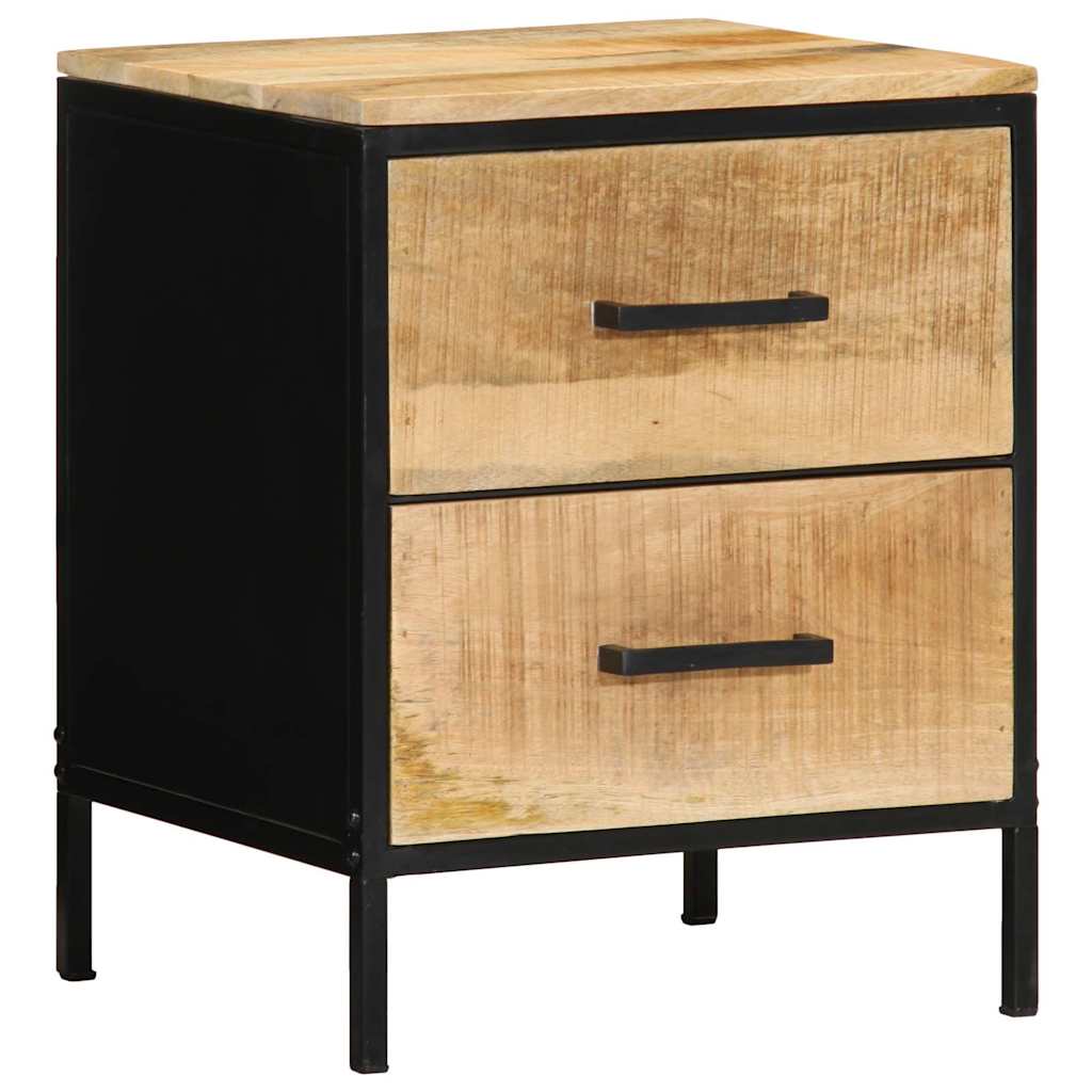 Noćni ormar s ladicama 2 pcs Smeđa i crna 40 x 35 x 50 cm