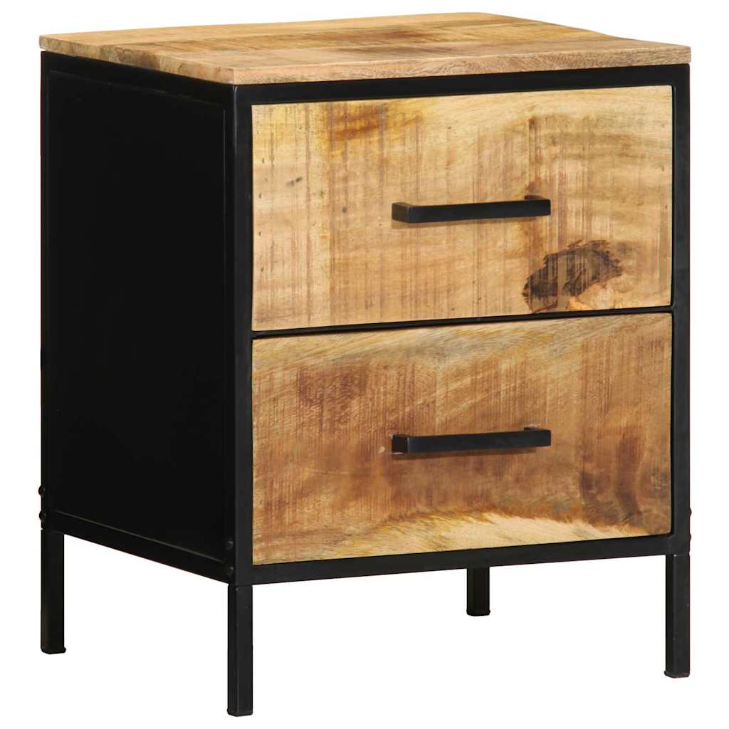 Noćni ormar s ladicama 2 pcs Smeđa i crna 40 x 35 x 50 cm