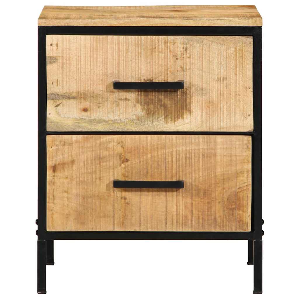 Noćni ormar s ladicama 2 pcs Smeđa i crna 40 x 35 x 50 cm