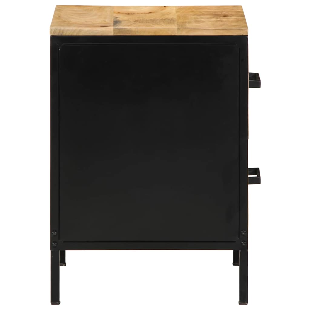 Noćni ormar s ladicama 2 pcs Smeđa i crna 40 x 35 x 50 cm