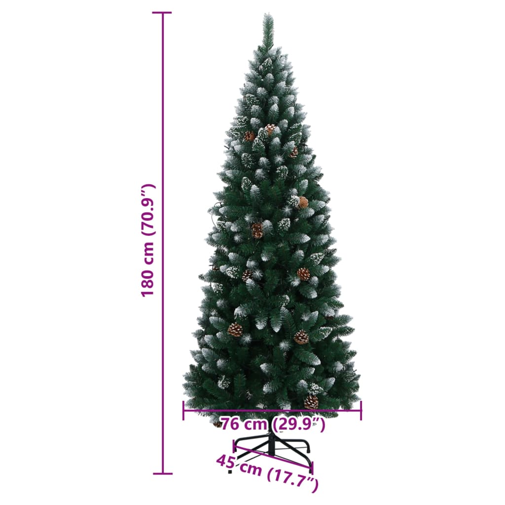 Umjetno božićno drvce s 300 LED žarulja 180 cm