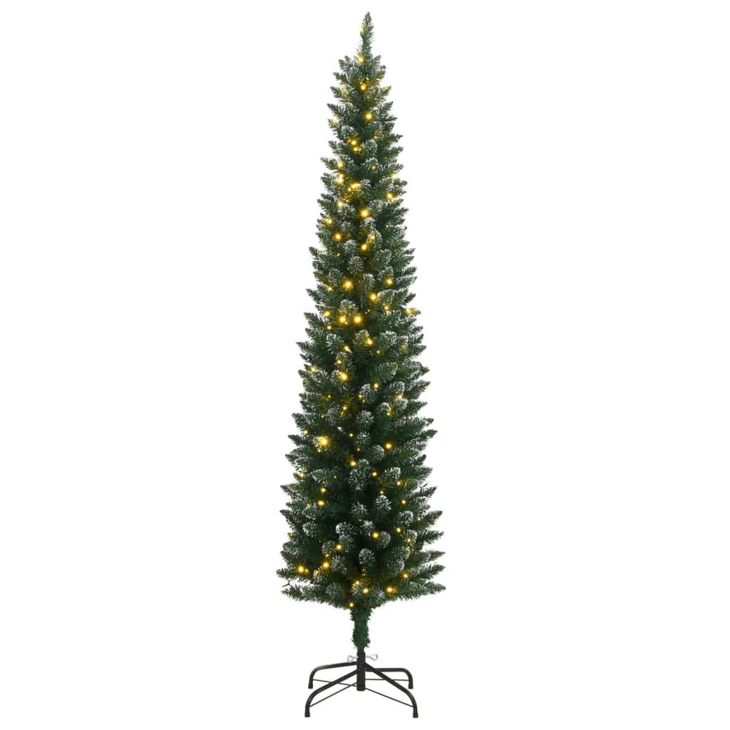Umjetno tanko božićno drvce sa 150 LED žarulja 120 cm