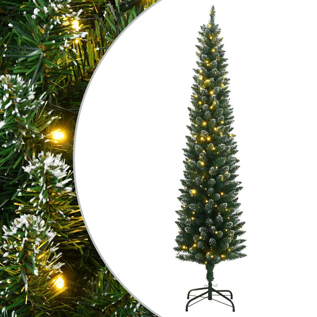 Umjetno tanko božićno drvce s 300 LED žarulja 210 cm