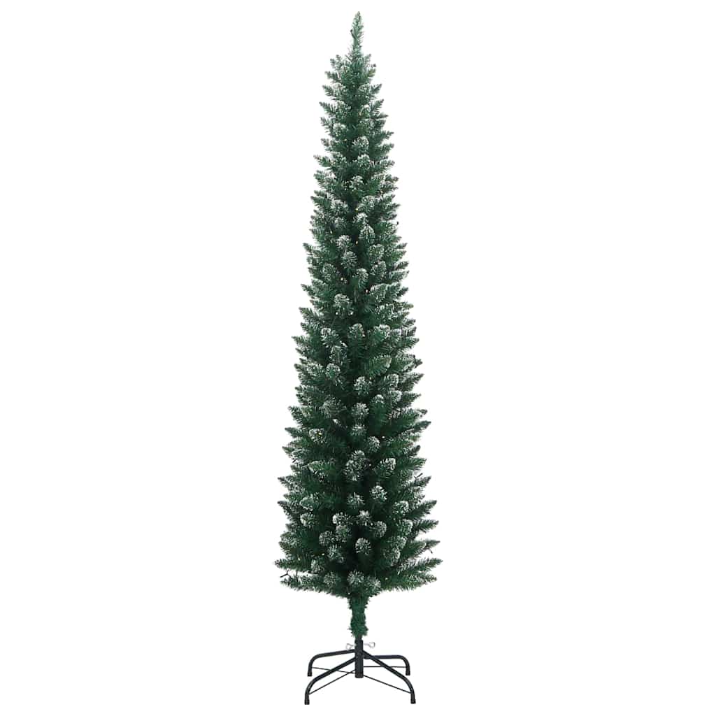 Umjetno tanko božićno drvce s 300 LED žarulja 210 cm