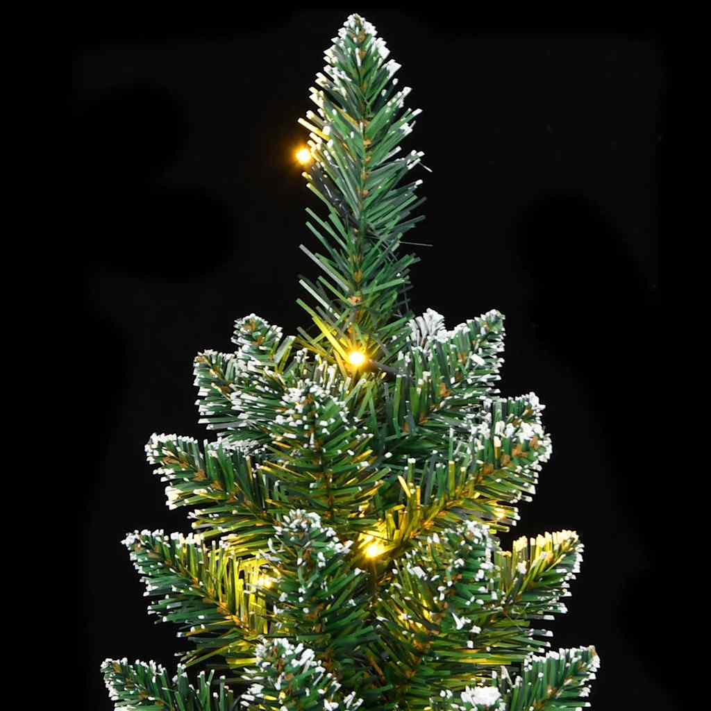 Umjetno tanko božićno drvce s 300 LED žarulja 210 cm