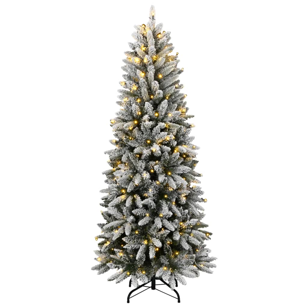 Umjetno božićno drvce s 300 LED žarulja i snijegom 180 cm