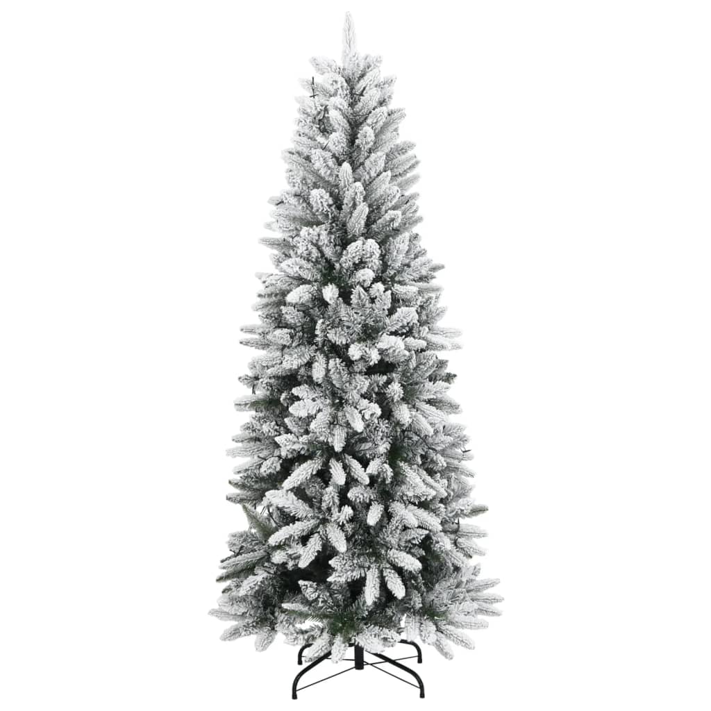 Umjetno božićno drvce s 300 LED žarulja i snijegom 210 cm