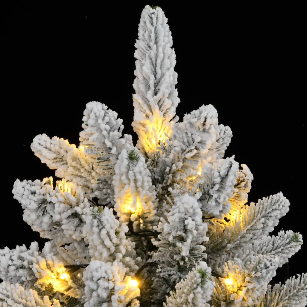 Umjetno božićno drvce s 300 LED žarulja i snijegom 210 cm