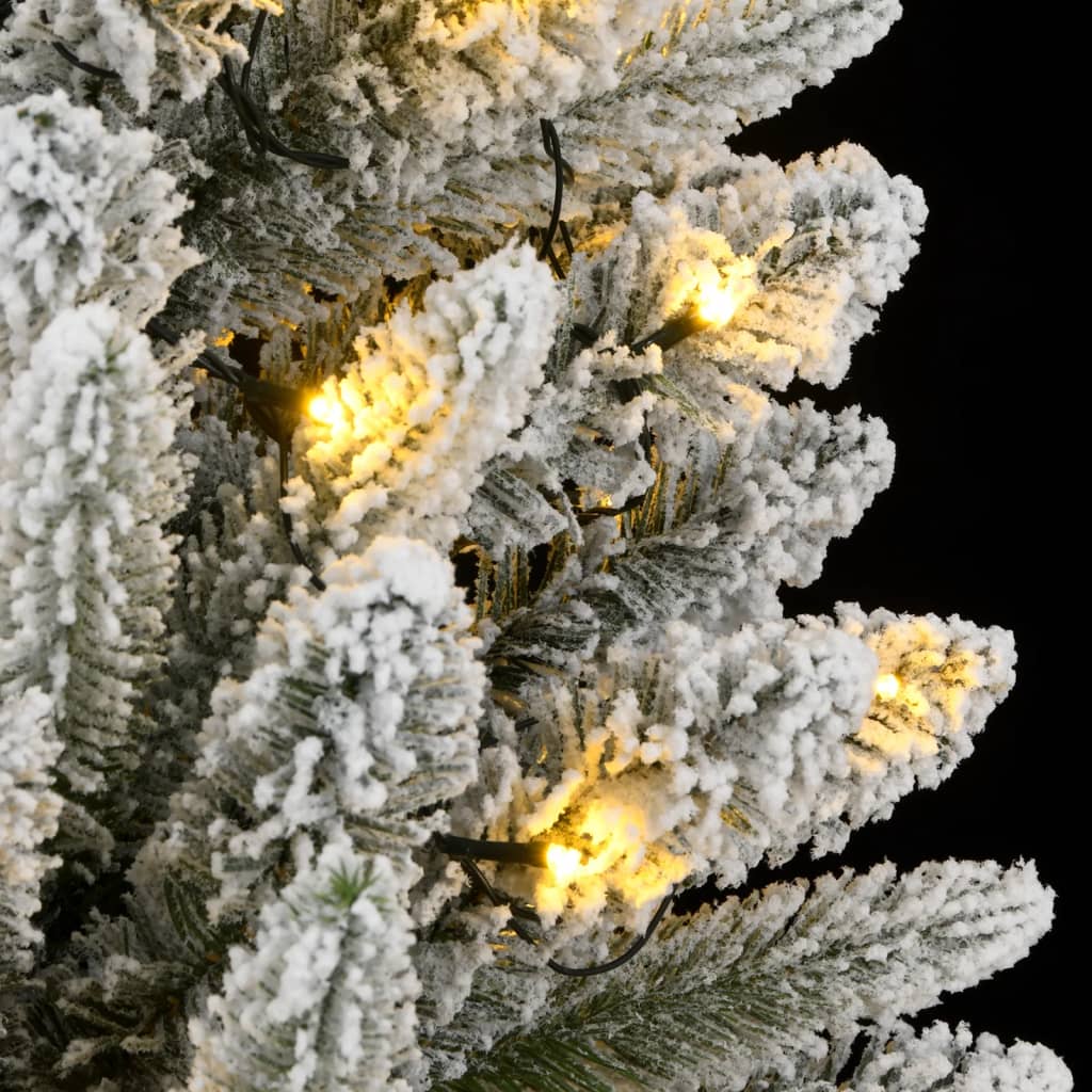 Umjetno božićno drvce s 300 LED žarulja i snijegom 210 cm
