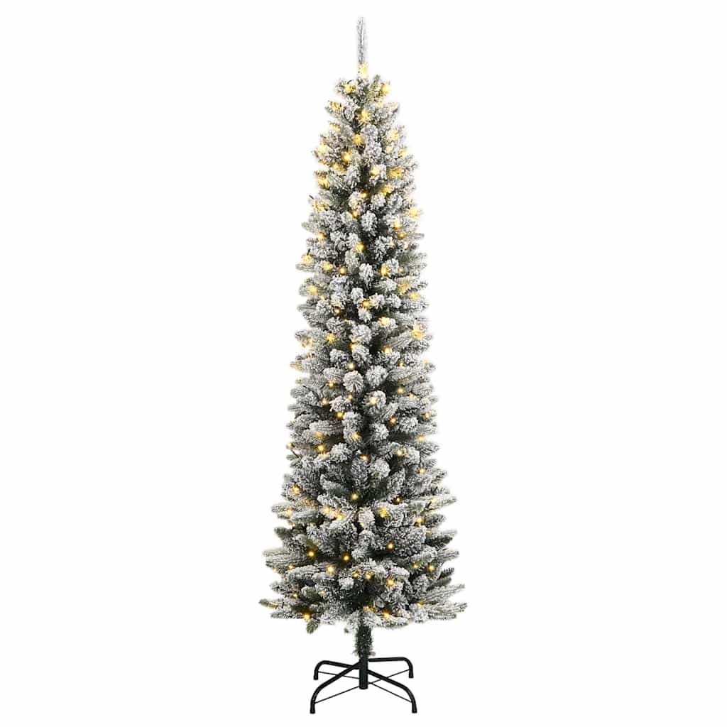Umjetno božićno drvce sa 150 LED žarulja i snijegom 120 cm