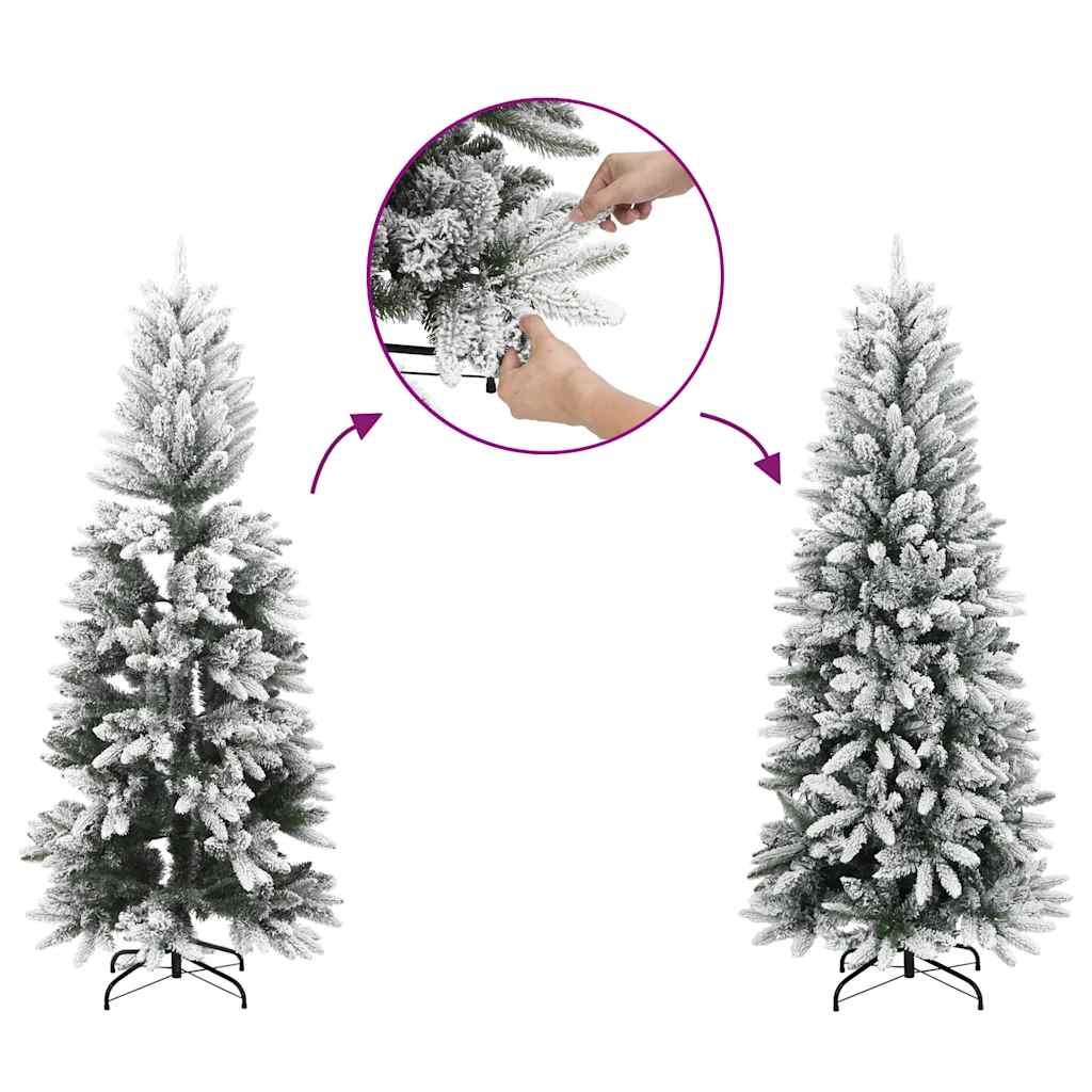 Umjetno božićno drvce sa 150 LED žarulja i snijegom 120 cm