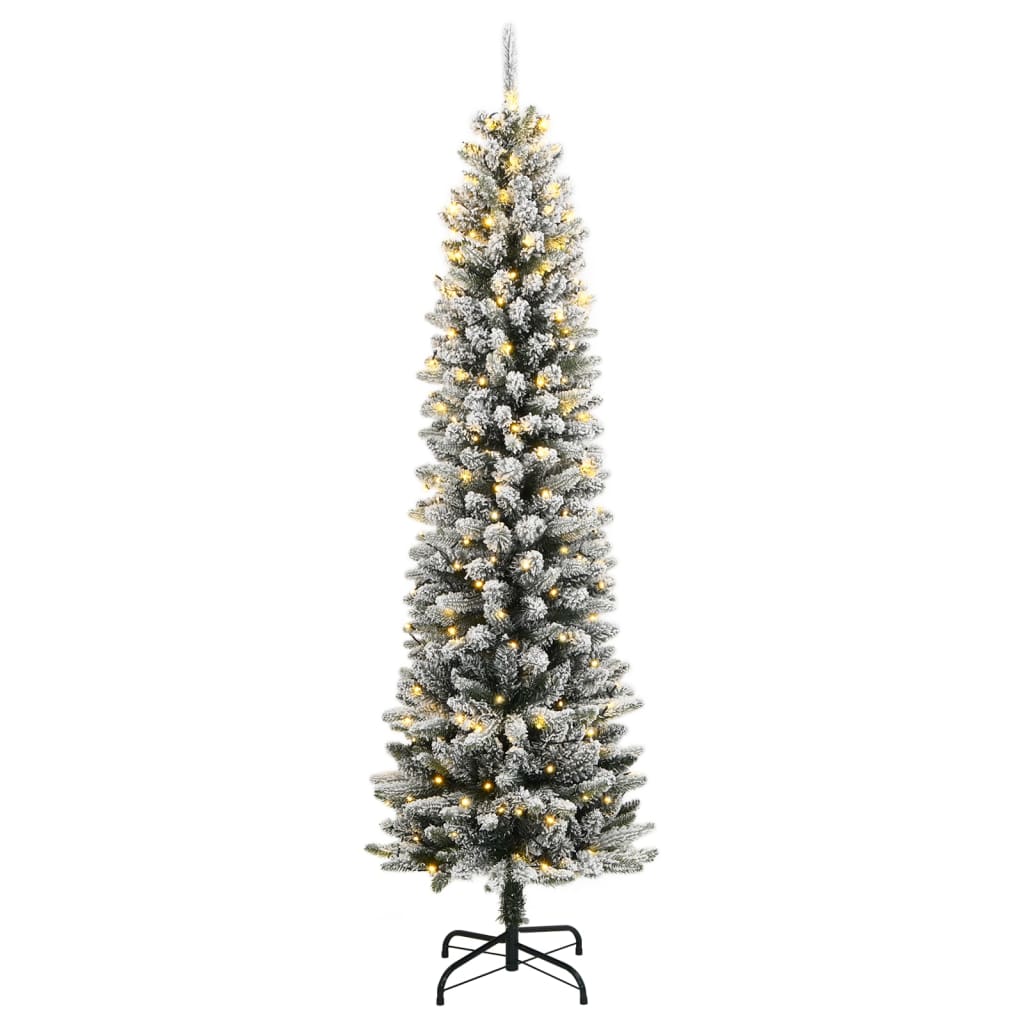 Umjetno božićno drvce sa 150 LED žarulja i snijegom 150 cm