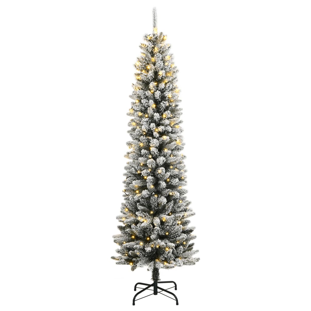 Umjetno božićno drvce s 300 LED žarulja i snijegom 180 cm