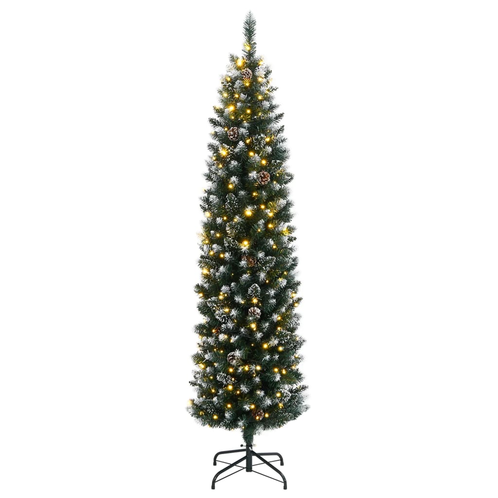 Umjetno tanko božićno drvce sa 150 LED žarulja 150 cm