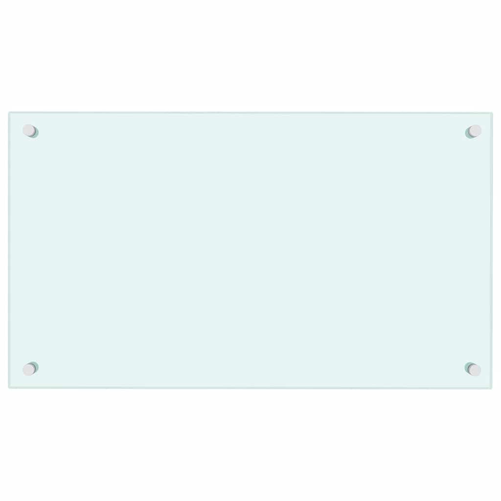 Kuhinjske zaštite od prskanja 2 kom bijele 70 x 40 cm staklene