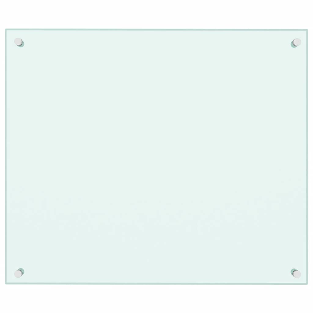 Kuhinjske zaštite od prskanja 2 kom bijele 70 x 60 cm staklene