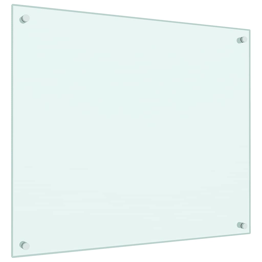 Kuhinjske zaštite od prskanja 2 kom bijele 70 x 60 cm staklene
