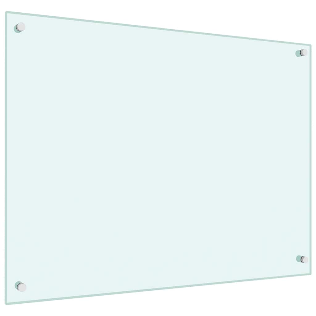 Kuhinjske zaštite od prskanja 2 kom bijele 80 x 60 cm staklene