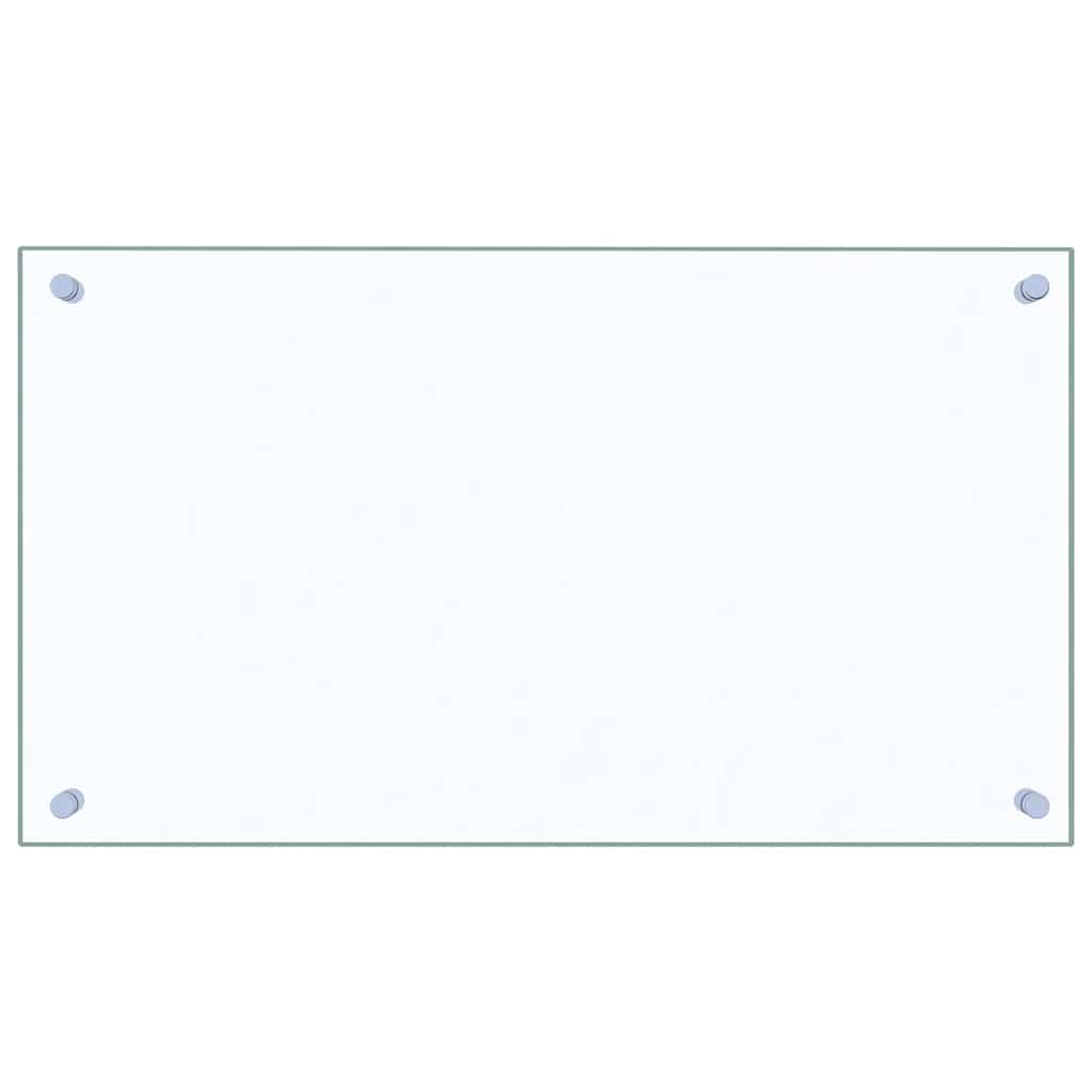 Kuhinjske zaštite od prskanja 2 kom prozirne 70x40 cm staklene