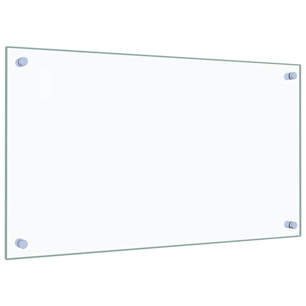 Kuhinjske zaštite od prskanja 2 kom prozirne 70x40 cm staklene