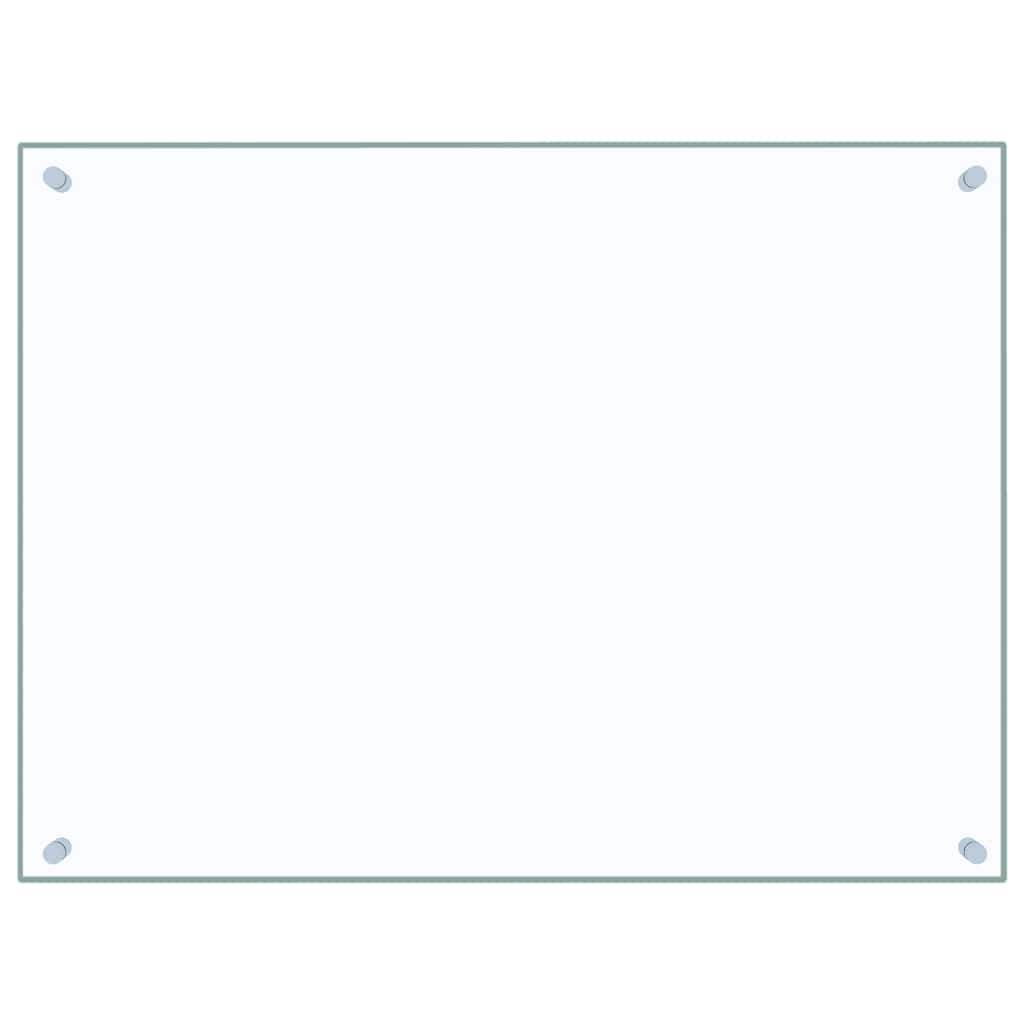 Kuhinjske zaštite od prskanja 2 kom prozirne 80x60 cm staklene