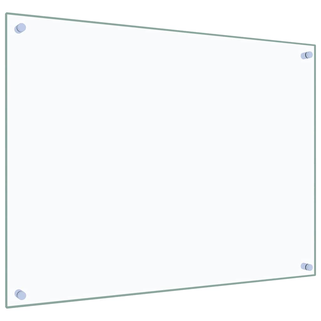 Kuhinjske zaštite od prskanja 2 kom prozirne 80x60 cm staklene