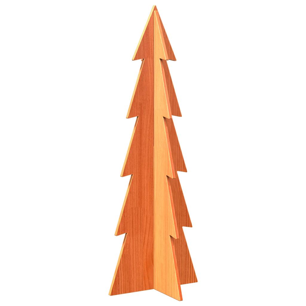 Drveno ukrasno božićno drvce voštano smeđi 112 cm od borovine