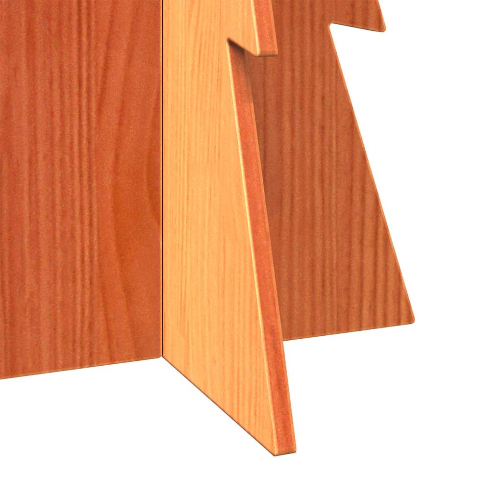 Drveno ukrasno božićno drvce voštano smeđi 112 cm od borovine