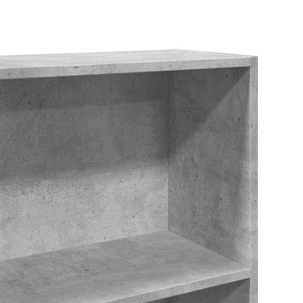 Ormarić za knjige beton sivi 80x30x189 cm konstruirano drvo
