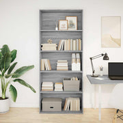 Ormar za knjige Sivi Sonoma 80x30x189 cm Konstruirano drvo