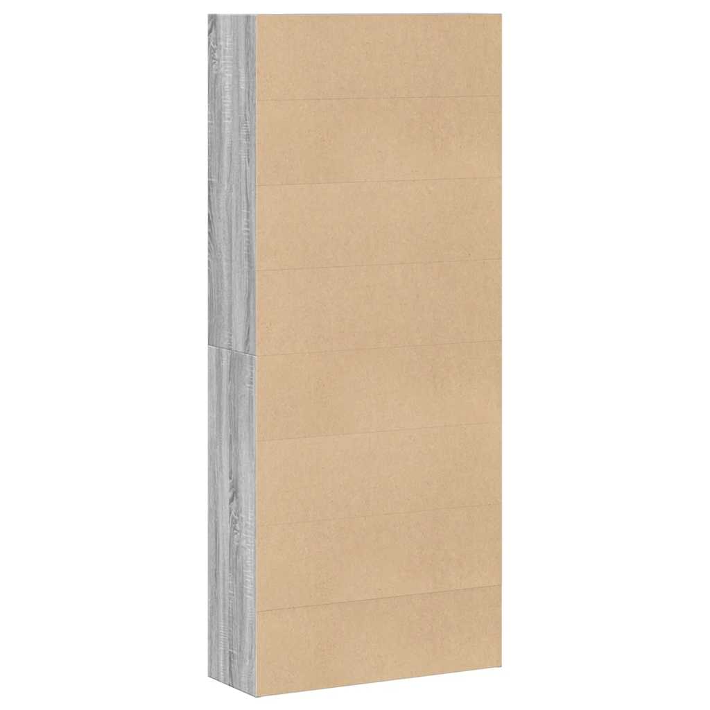 Ormar za knjige Sivi Sonoma 80x30x189 cm Konstruirano drvo