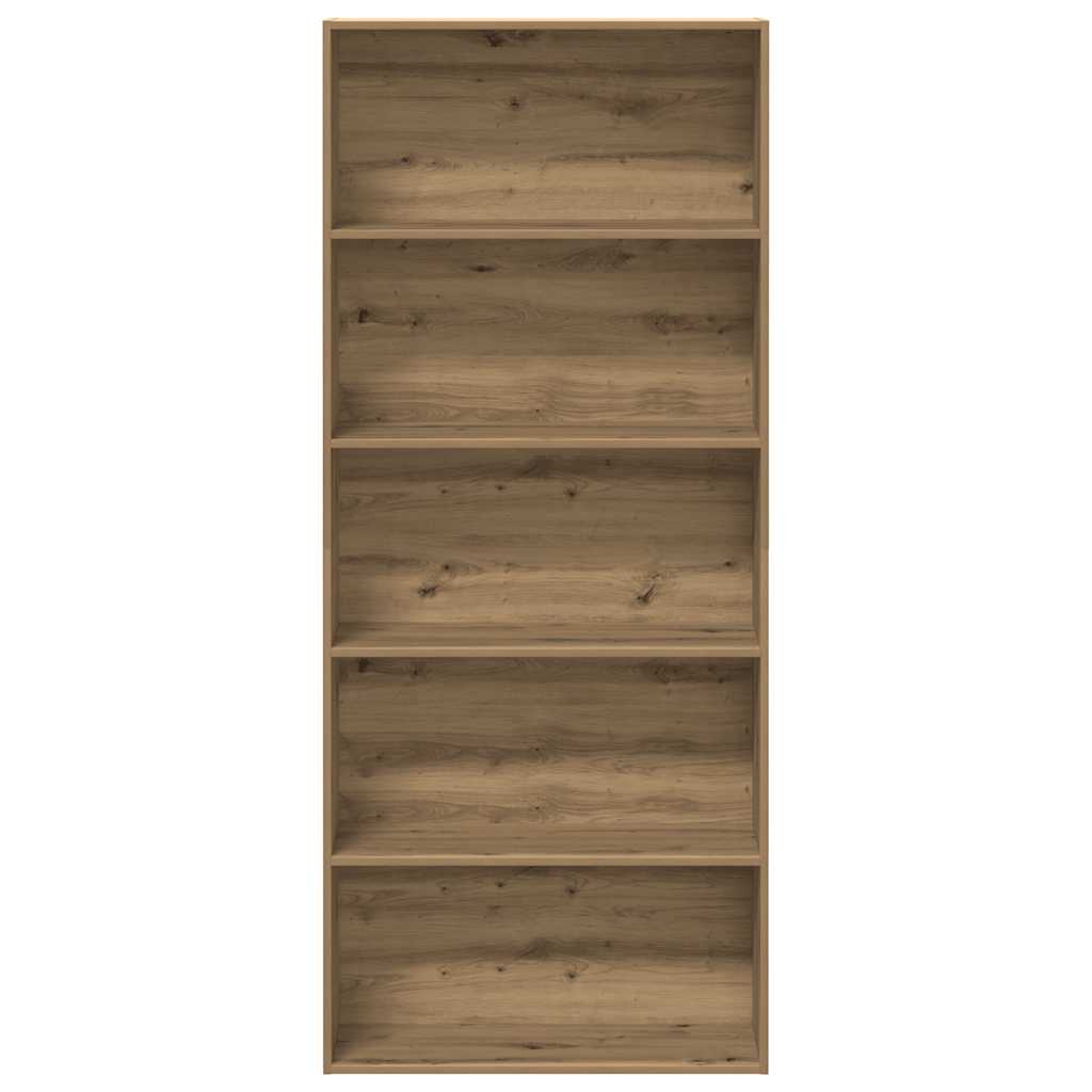 Ormarić za knjige boja hrasta 80x30x189 cm konstruirano drvo
