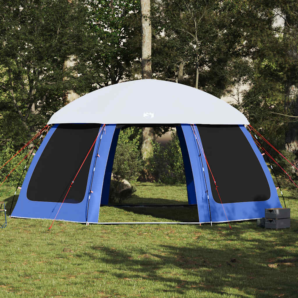 Šator za bazen s uklonjivim letvicama i mrežastim stjenkama Plava 510 x 510 cm