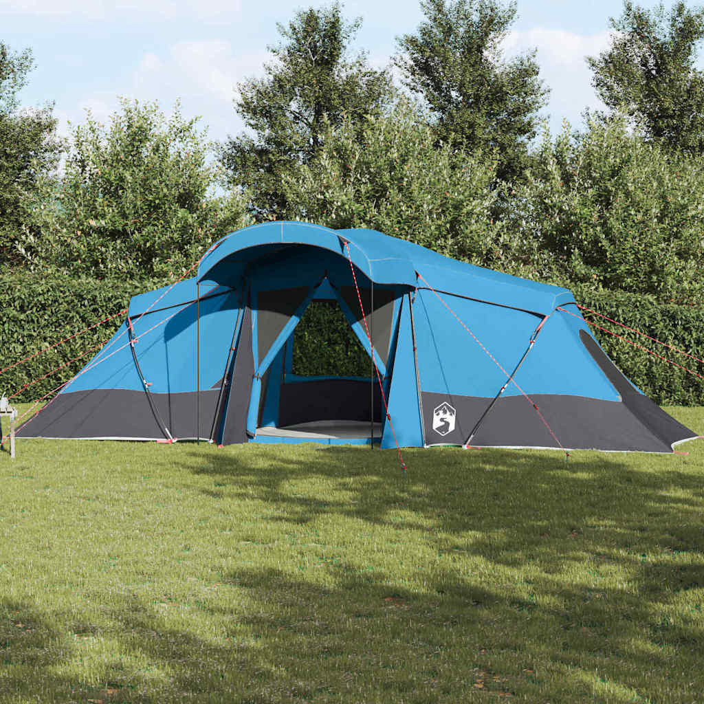 Obiteljski šator s krovom Plava i siva 721 x 335 x 212 cm
