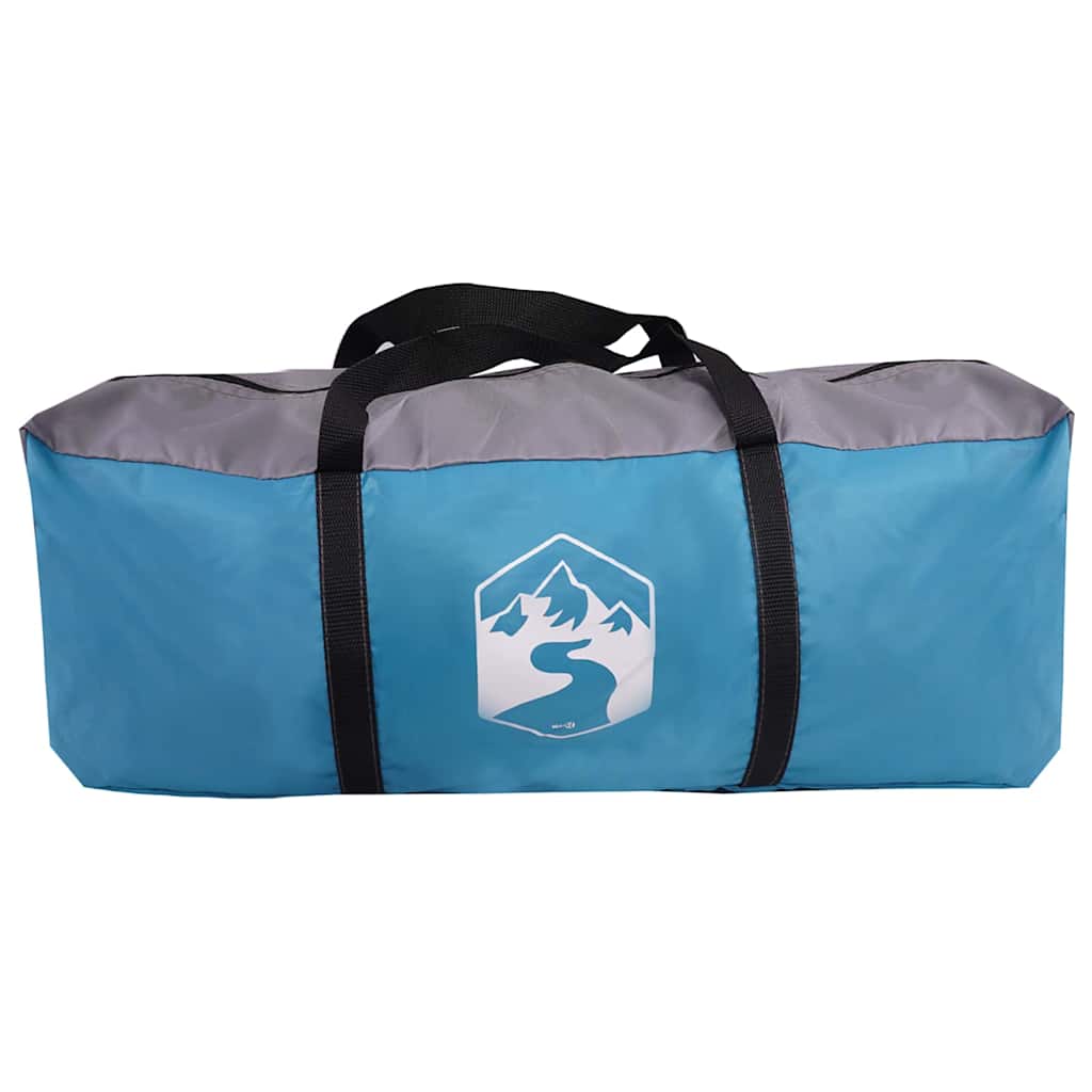 Obiteljski šator s krovom Plava i siva 721 x 335 x 212 cm