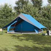 Obiteljski šator s krovom Plava i siva 315 x 286 x 200 cm
