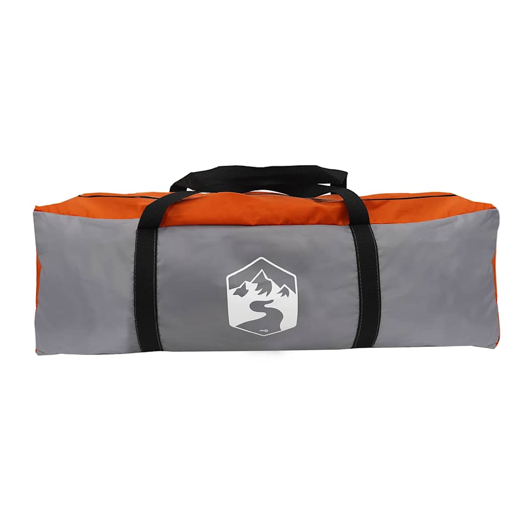 Obiteljski šator s krovom Siva i narančasta 315 x 286 x 200 cm