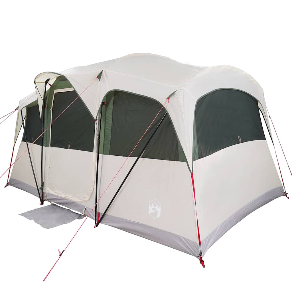Obiteljski šator s krovom Bijela i zelena 435 x 255 x 216 cm