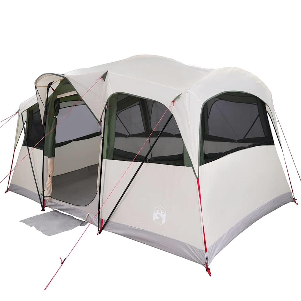 Obiteljski šator s krovom Bijela i zelena 435 x 255 x 216 cm