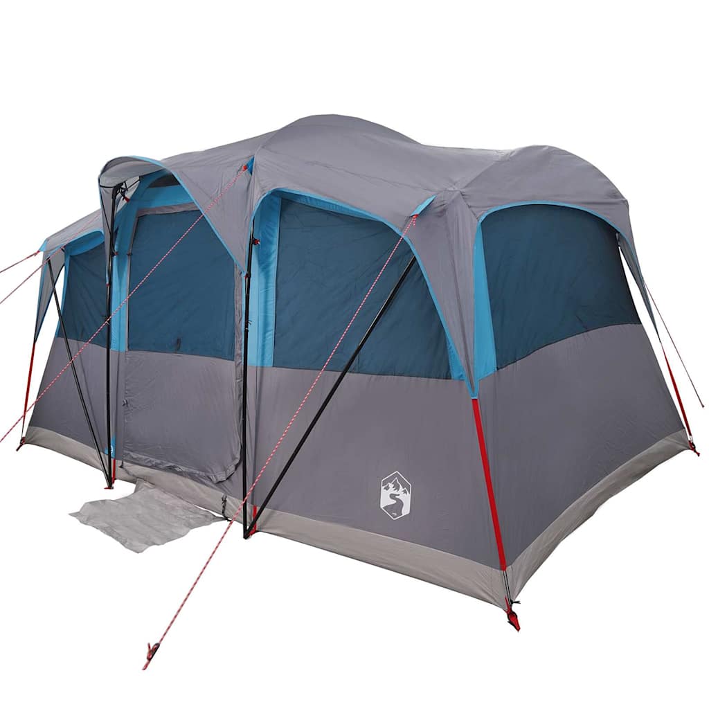 Obiteljski šator s krovom Plava i siva 435 x 255 x 216 cm