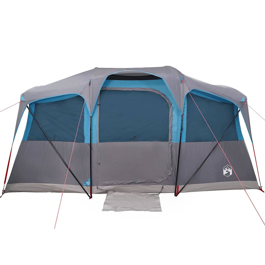 Obiteljski šator s krovom Plava i siva 435 x 255 x 216 cm